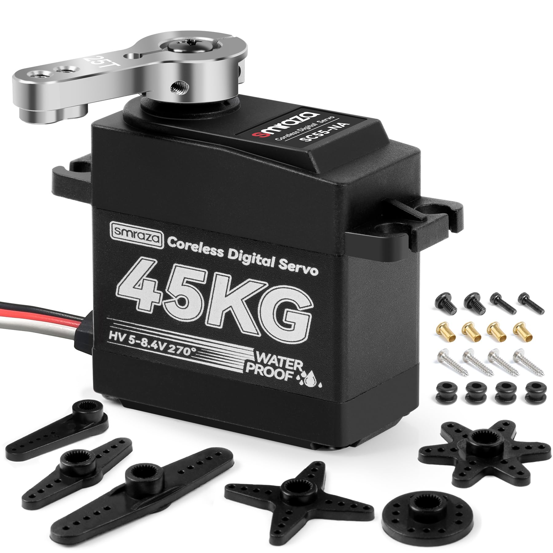 Amazon.com: 45KG Servo Motor Steering High Torque for RC：Smraza
